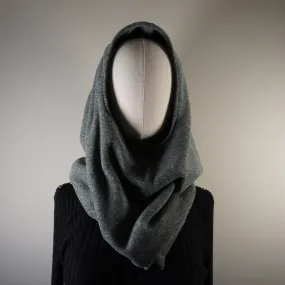 Accessories - Scarves - Hooded Cowl - Dark Heather-Gray