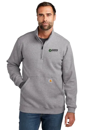 Awen Carhartt® Midweight 1/4-Zip Mock Neck Sweatshirt
