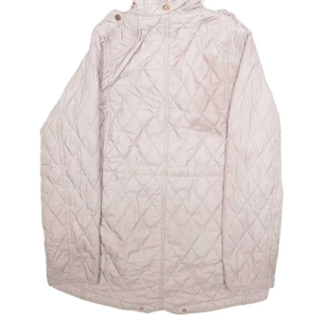 BARBOUR Womens Quilted Coat Pink Hooded M