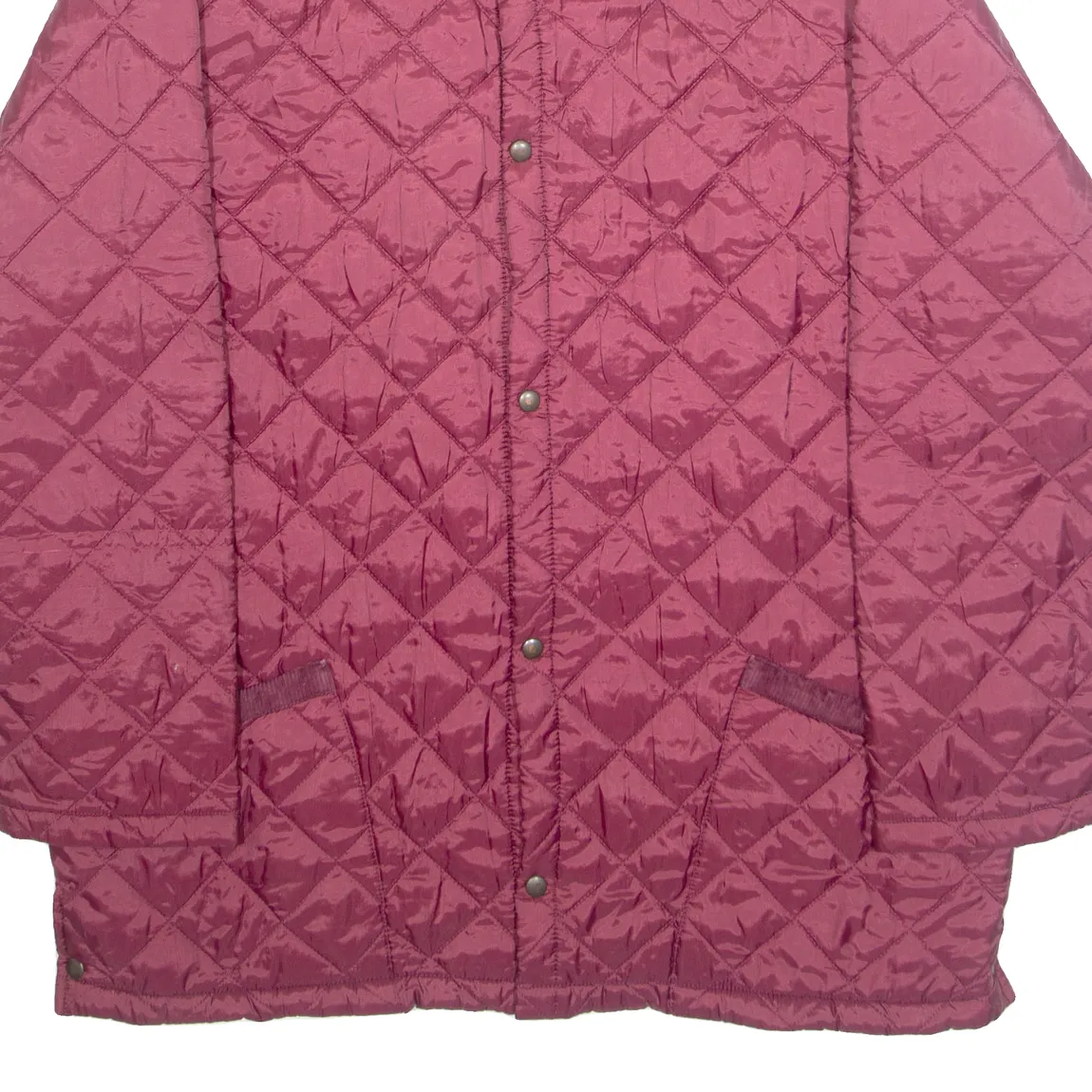 BLACKBURN Mens Quilted Coat Purple Diamond M