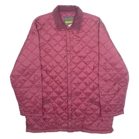 BLACKBURN Mens Quilted Coat Purple Diamond M