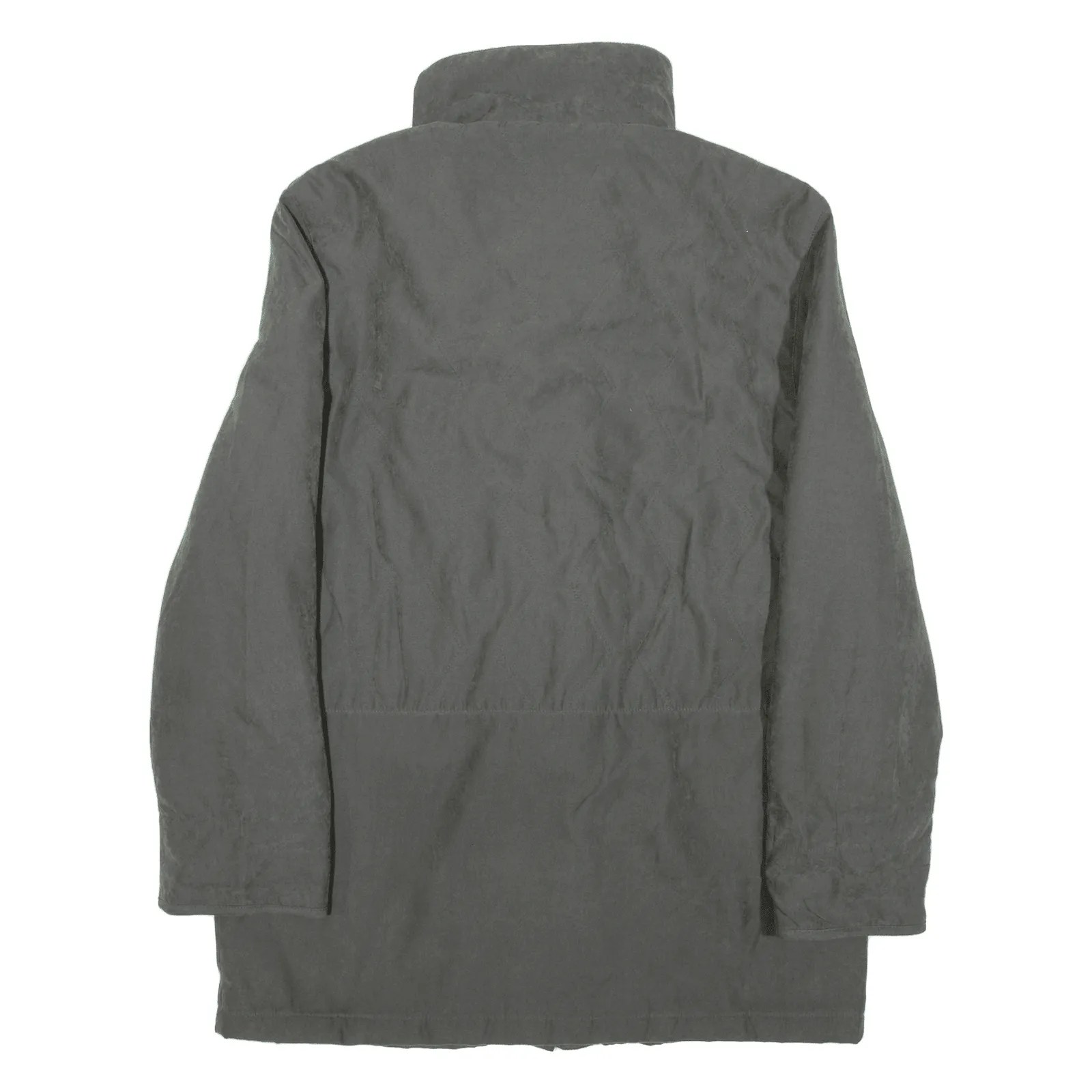 BLAGGINI Quilted Lined Mens Coat Green L