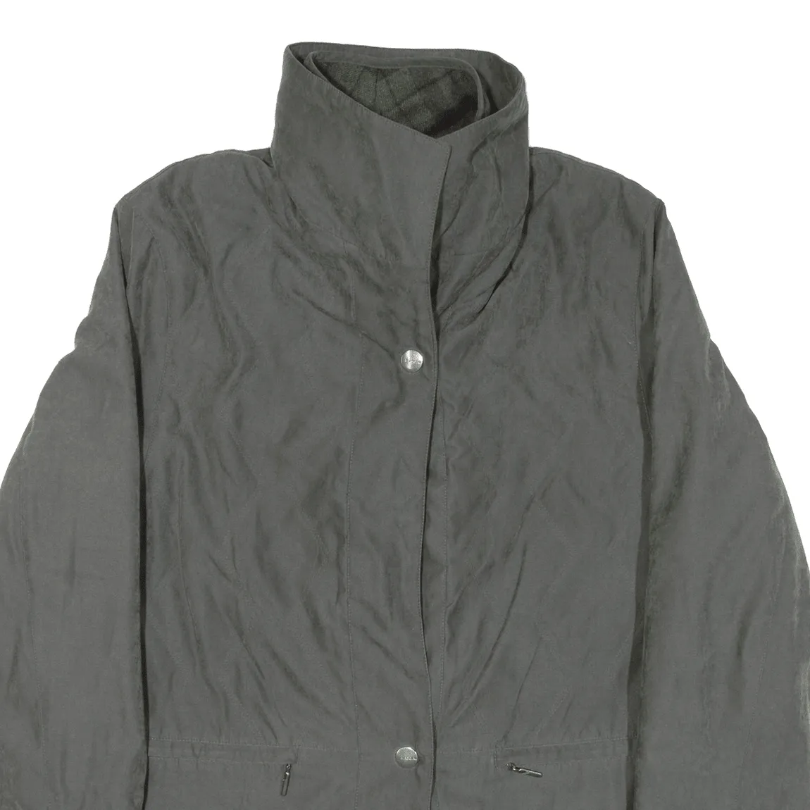 BLAGGINI Quilted Lined Mens Coat Green L