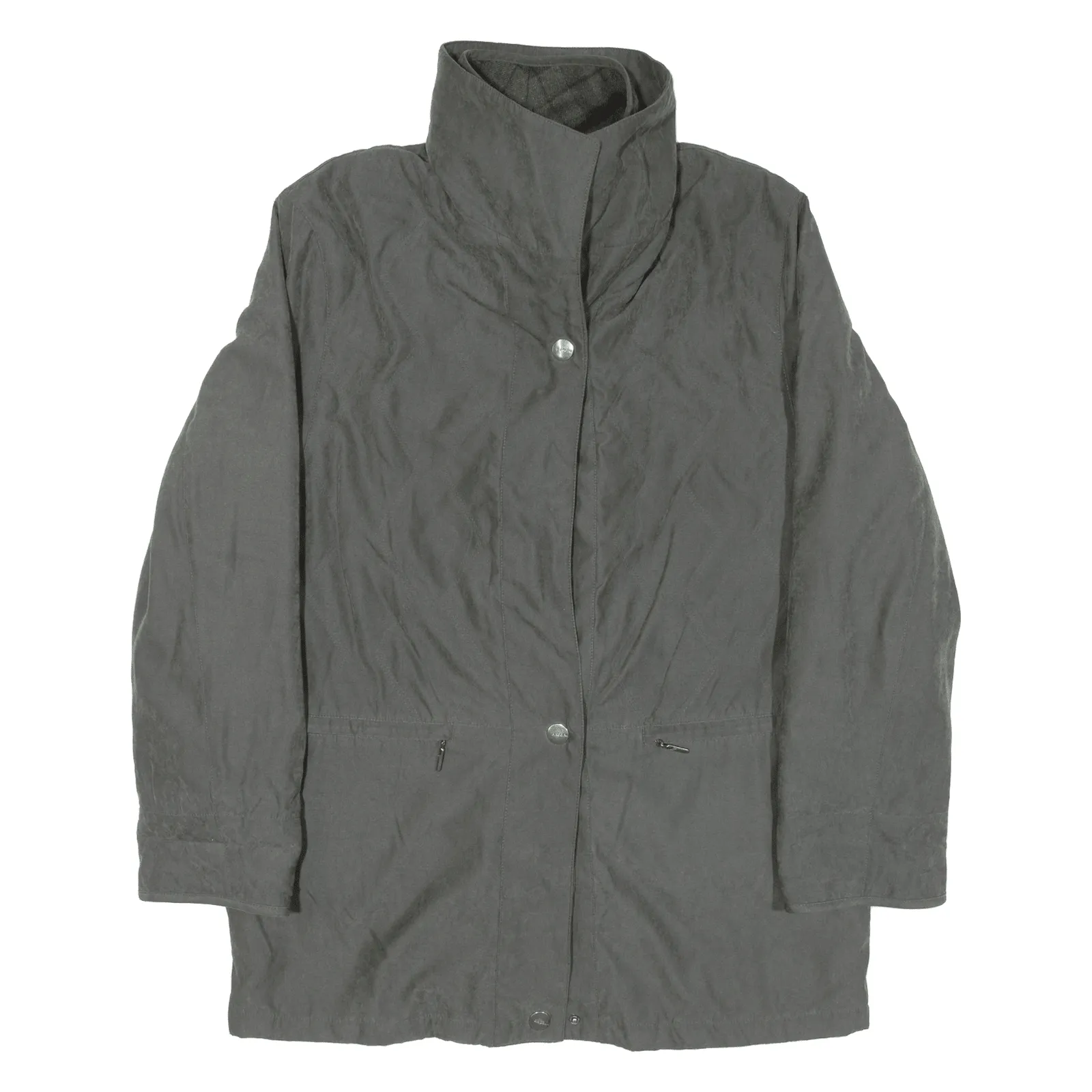 BLAGGINI Quilted Lined Mens Coat Green L