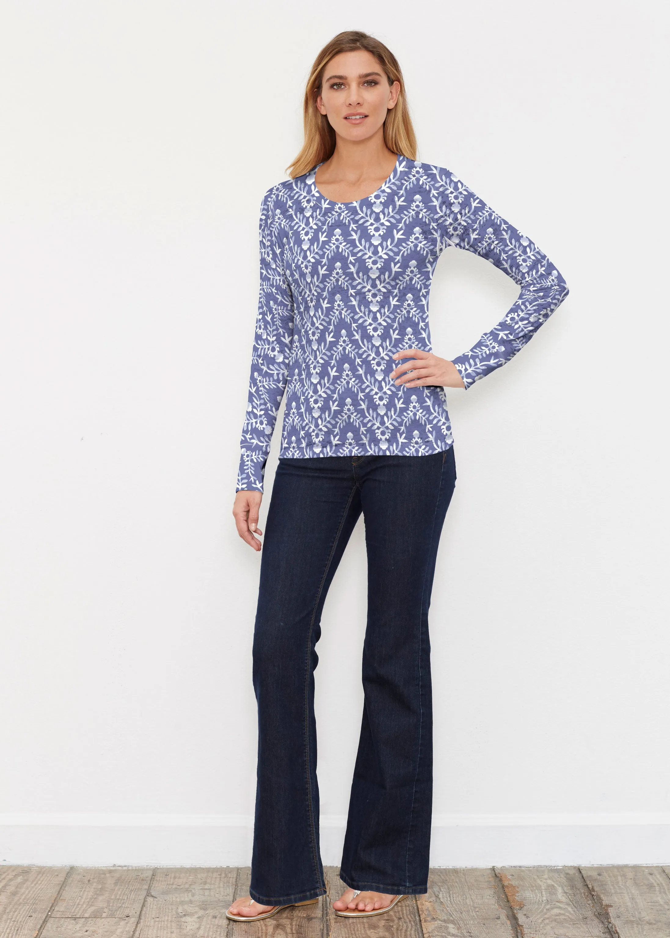 Budding Antlers (8030) ~ Thermal Long Sleeve Crew Shirt