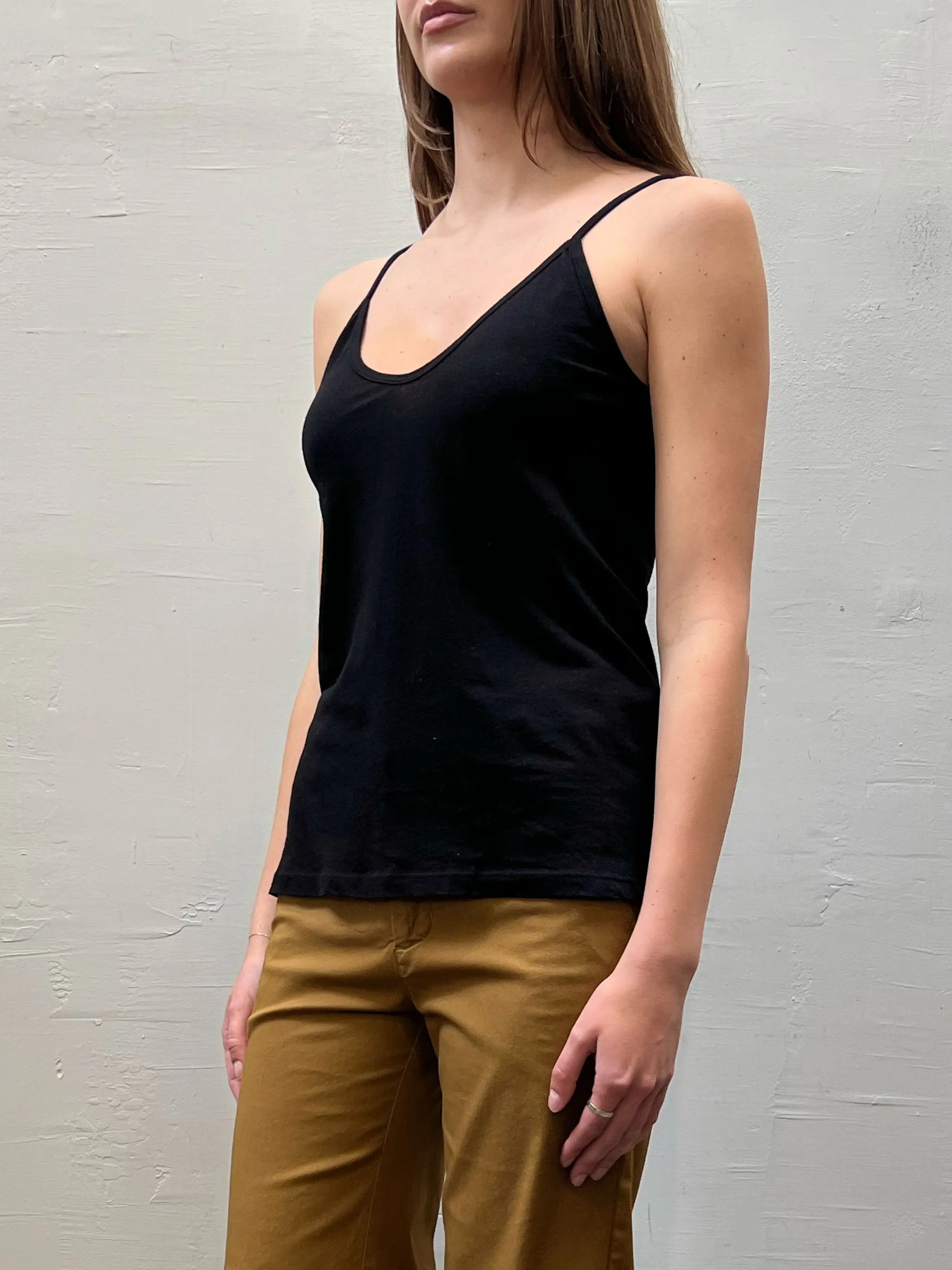 Camelia Cami in Lightweight Jersey - Black