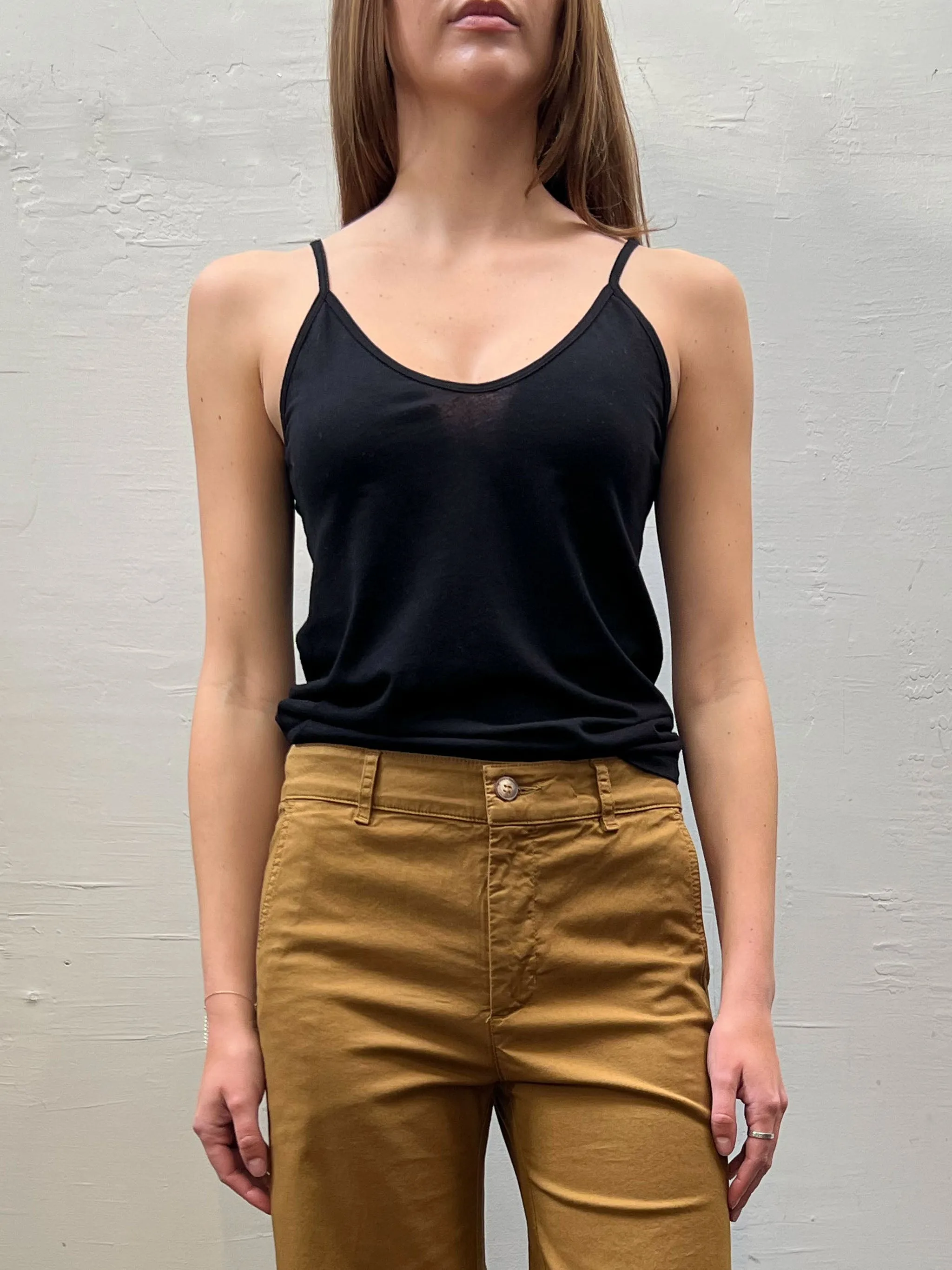 Camelia Cami in Lightweight Jersey - Black