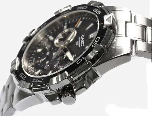 Casio MTD-1069D-1AVDF Stainless Steel Strap Watch for Men