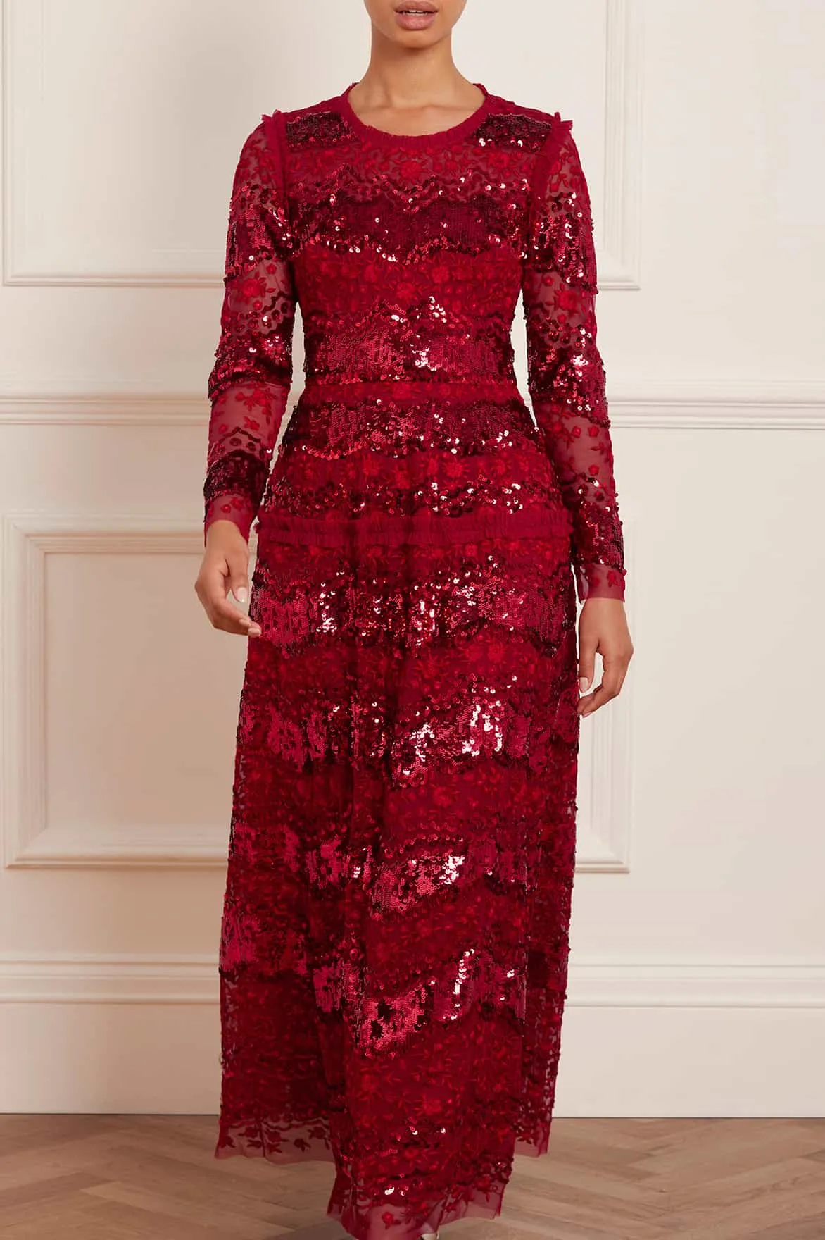 Chantilly Sequin Ankle Gown
