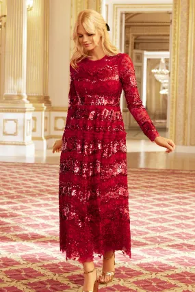 Chantilly Sequin Ankle Gown