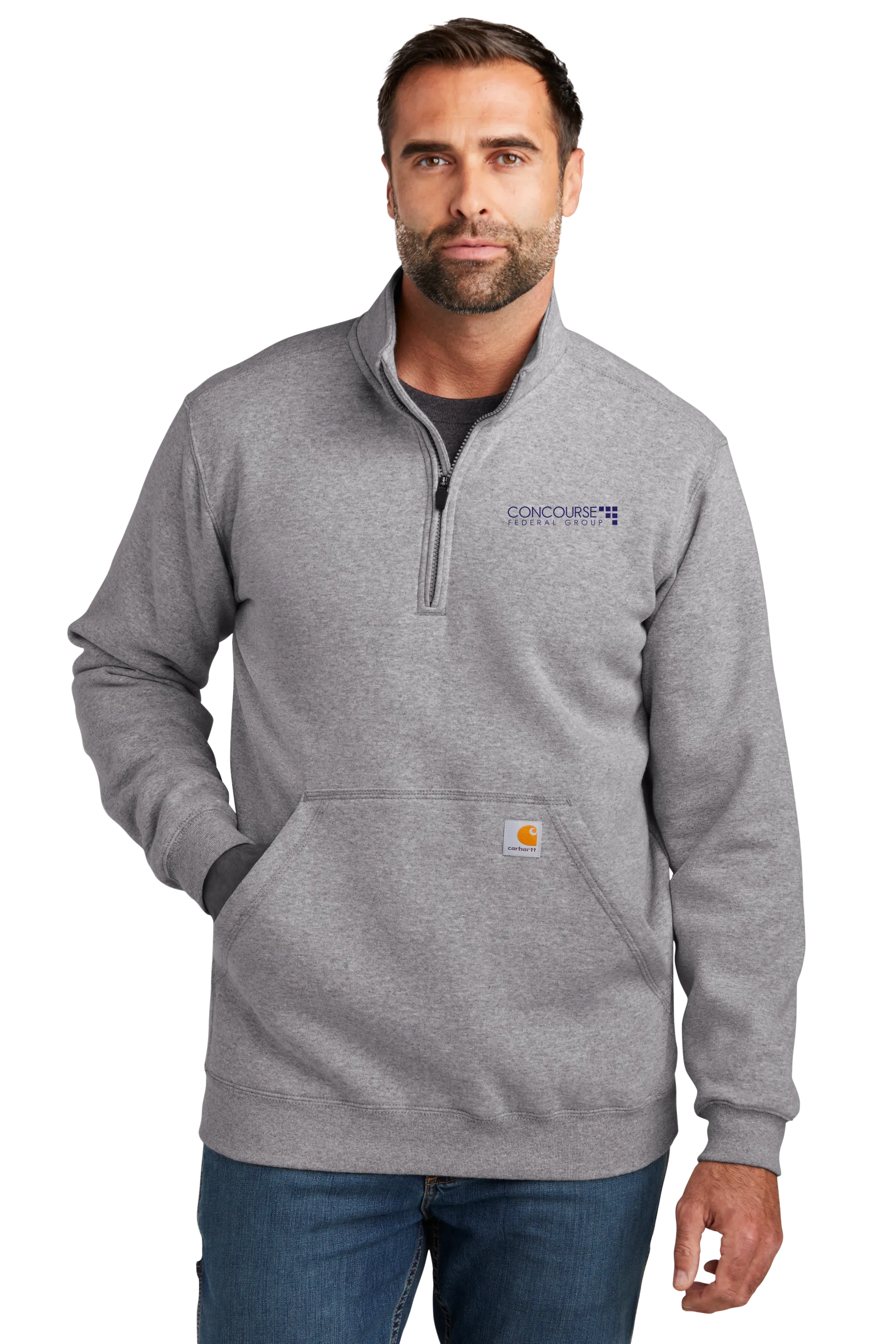 Concourse Federal Carhartt® Midweight 1/4-Zip Mock Neck Sweatshirt