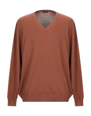 Cruciani Man Jumper Brown 50 suit