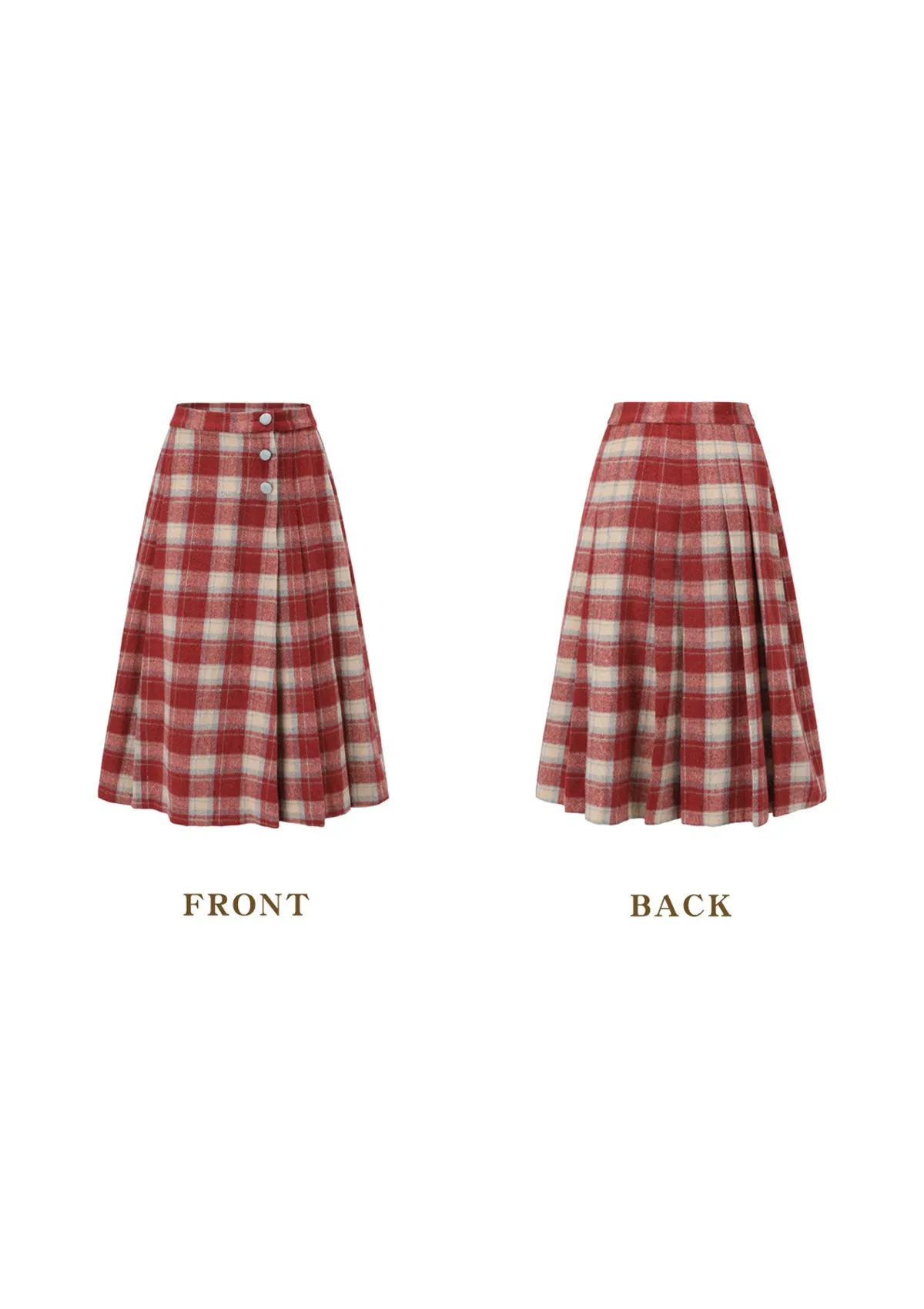 Curve & Plus Rosey Christmas Cottage Skirt