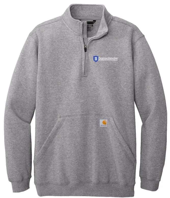 Damschroder Roofing Carhartt® Midweight 1/4-Zip Mock Neck Sweatshirt (CT105294) (emb)