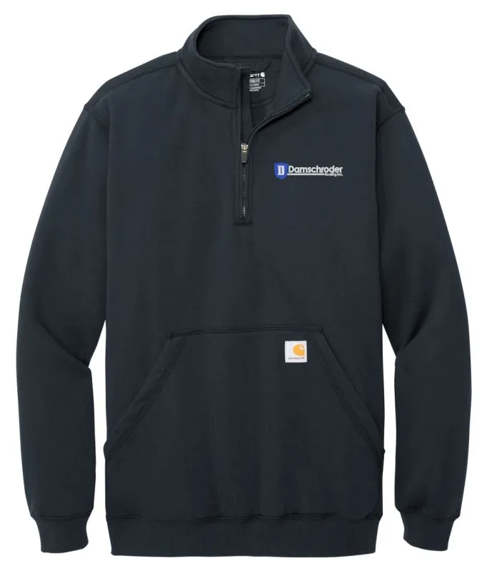 Damschroder Roofing Carhartt® Midweight 1/4-Zip Mock Neck Sweatshirt (CT105294) (emb)