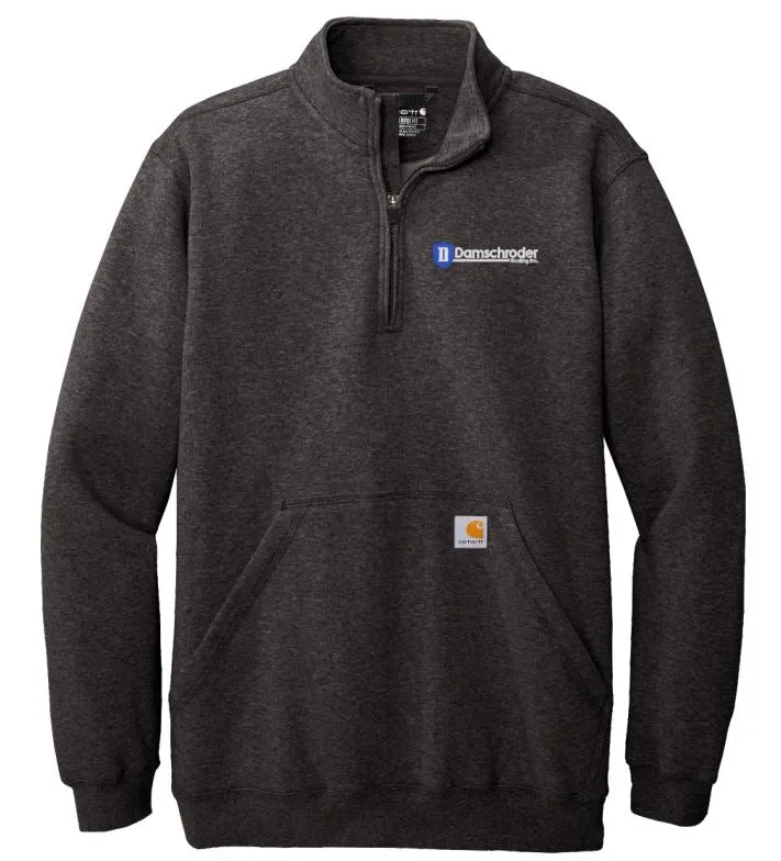 Damschroder Roofing Carhartt® Midweight 1/4-Zip Mock Neck Sweatshirt (CT105294) (emb)