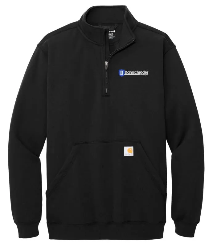 Damschroder Roofing Carhartt® Midweight 1/4-Zip Mock Neck Sweatshirt (CT105294) (emb)
