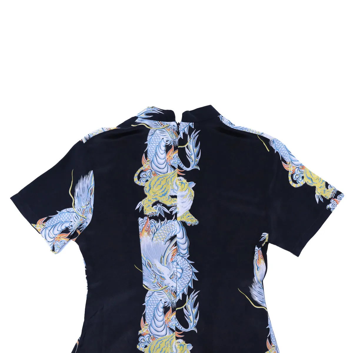 Dragon & Tiger (Mandarin Dress) - Black