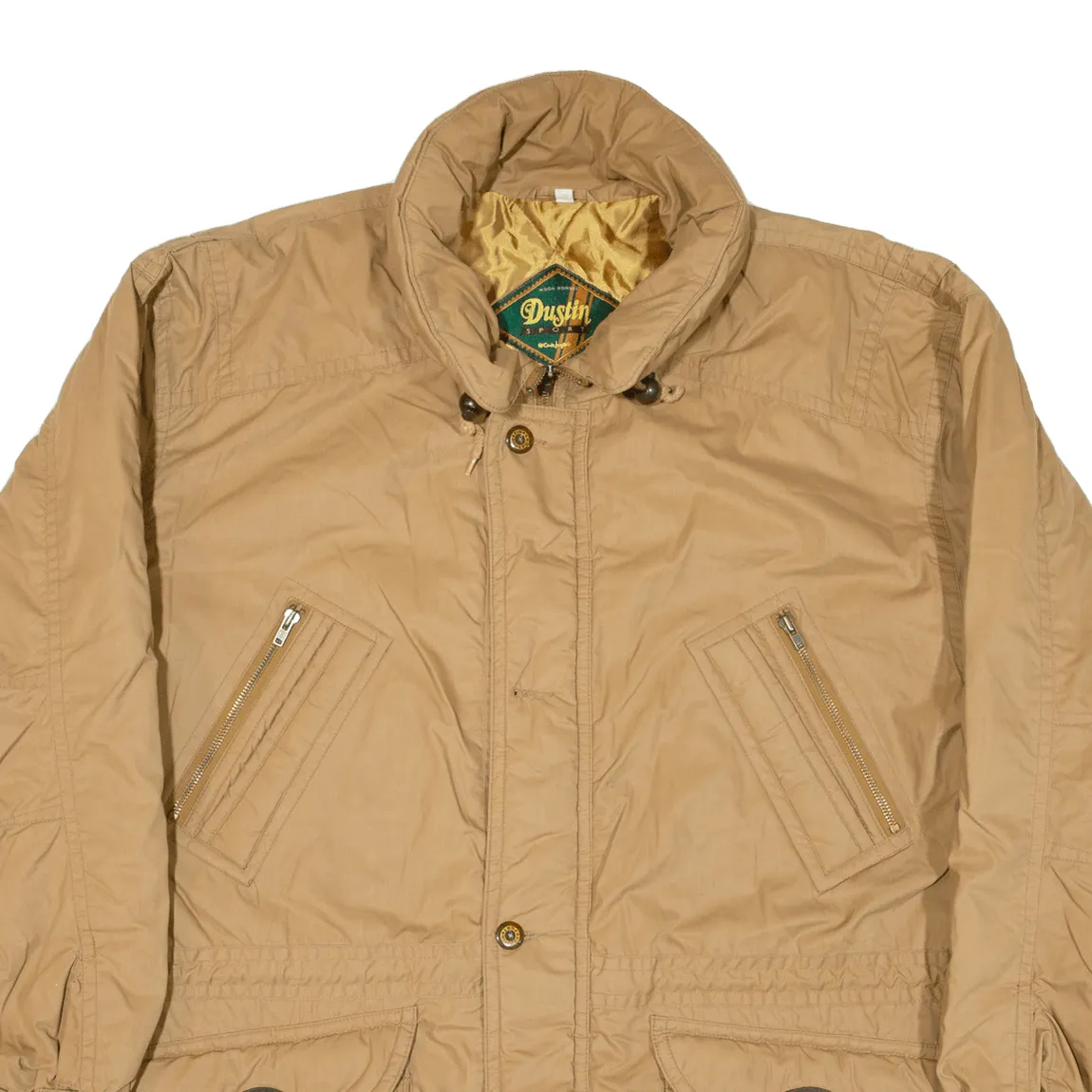 DUSTIN SPORT Quilted Lined Mens Coat Beige 2XL