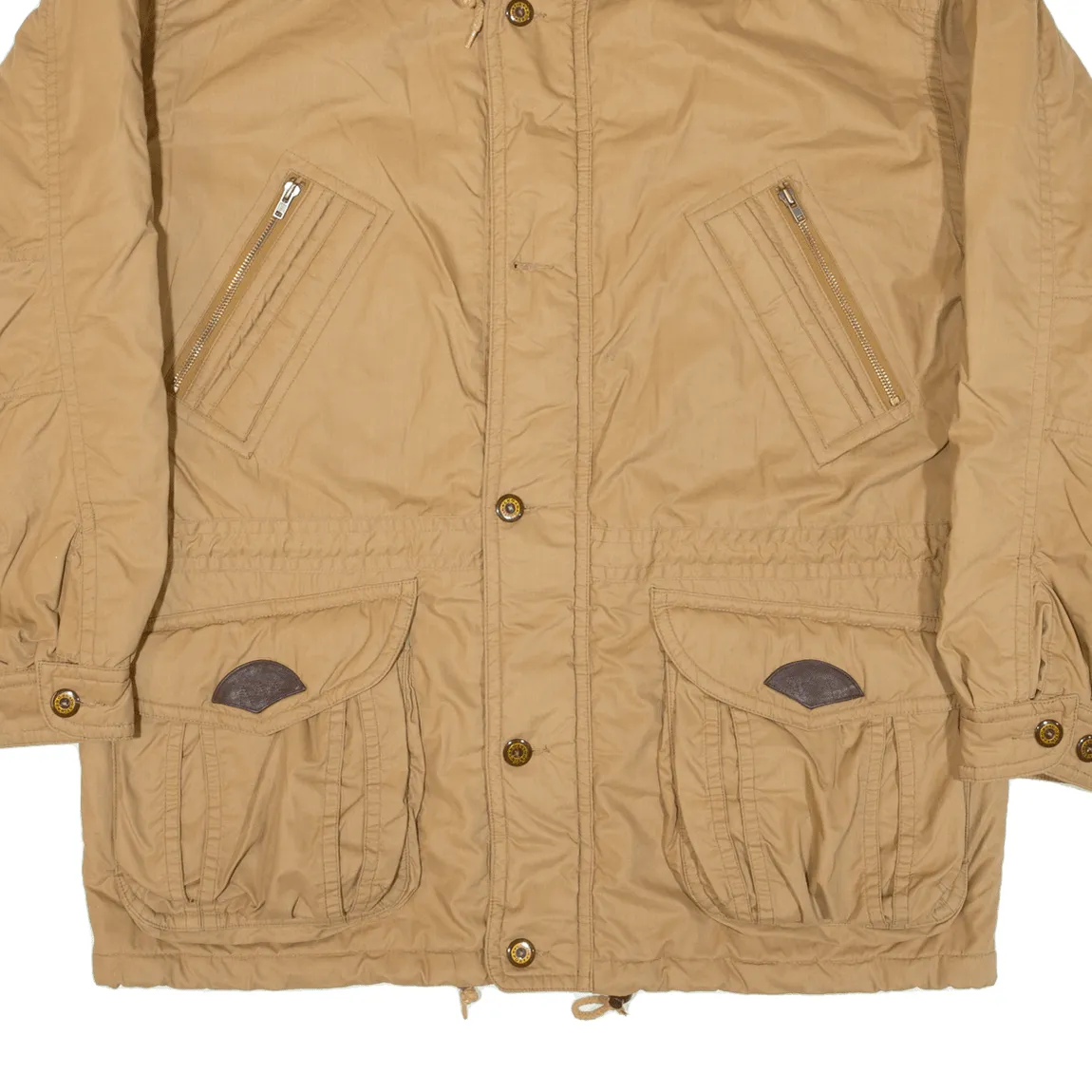 DUSTIN SPORT Quilted Lined Mens Coat Beige 2XL