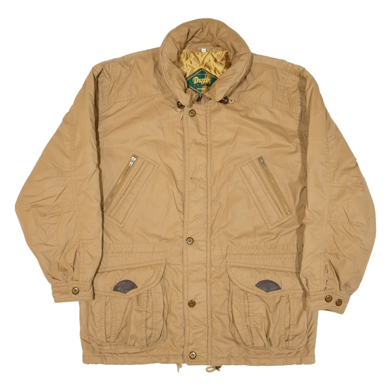 DUSTIN SPORT Quilted Lined Mens Coat Beige 2XL