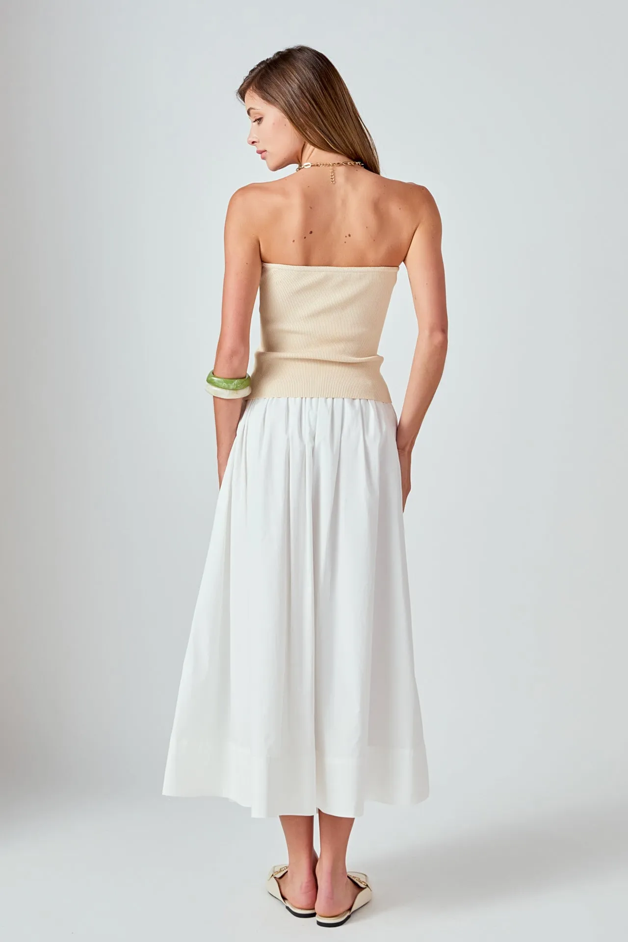 Flared Midi Skirt