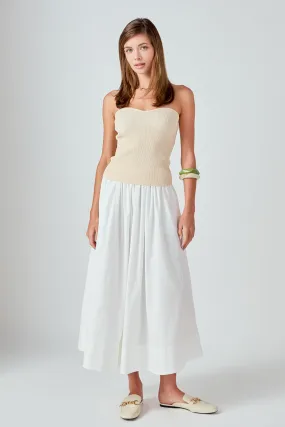 Flared Midi Skirt