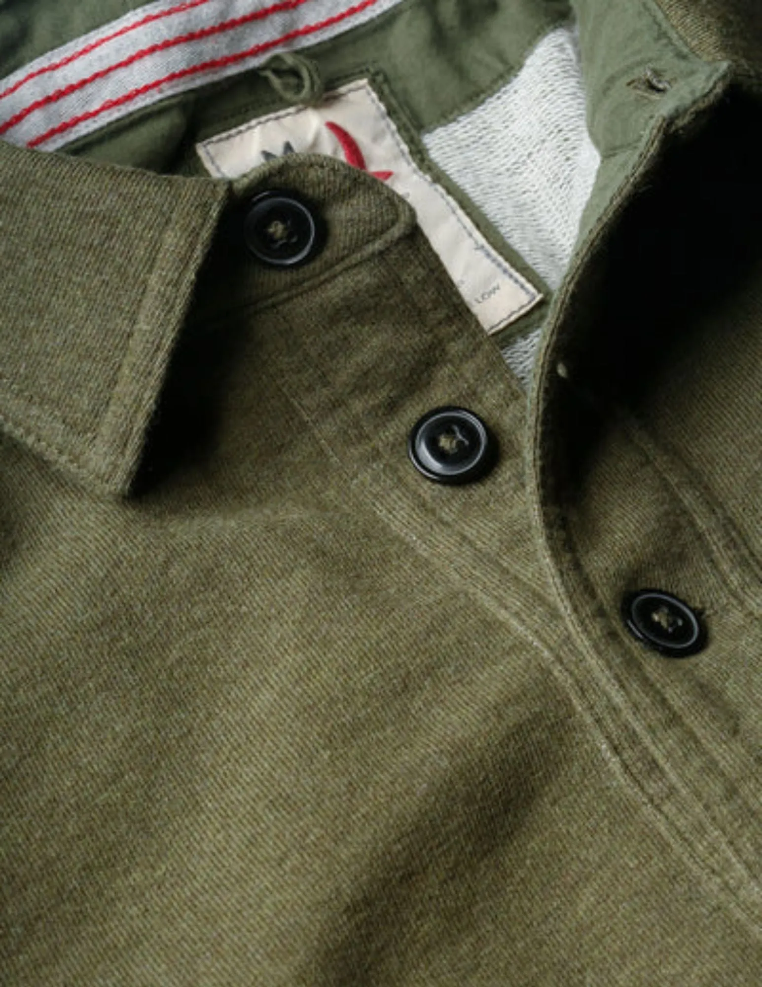 French Loopback Polo | Loden Heather