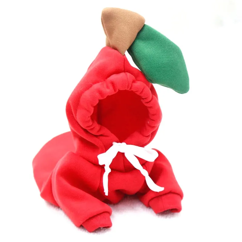 Fruitilicious Dog Hoodie Cute Warm and Stylish