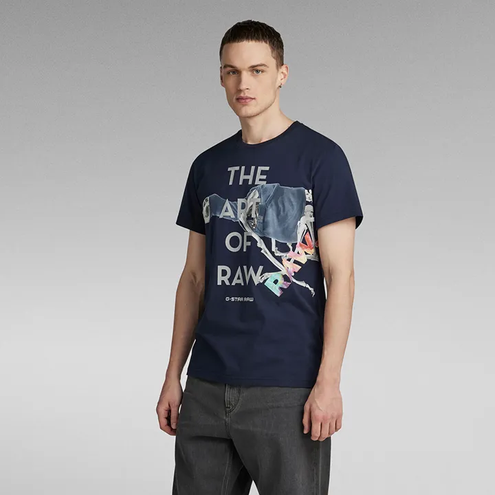 GSTAR COMPACT TSHIRT (BLU) - D23646-336-B231