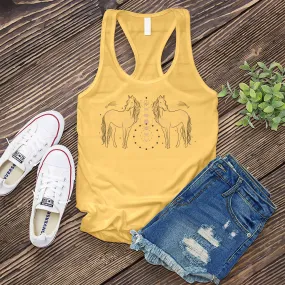 Horses Lunar Phase Women's Tank Top
