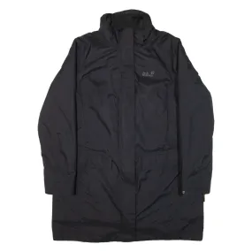 JACK WOLFSKIN Quilted Lined Womens Coat Black UK 22