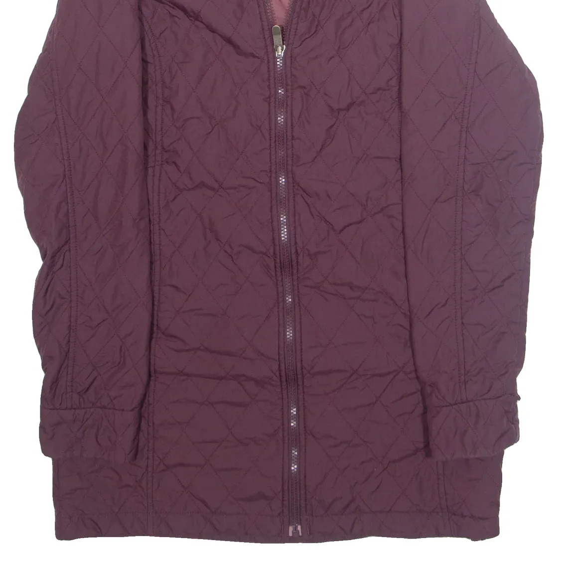 JACK WOLFSKIN Womens Quilted Coat Purple Diamond S
