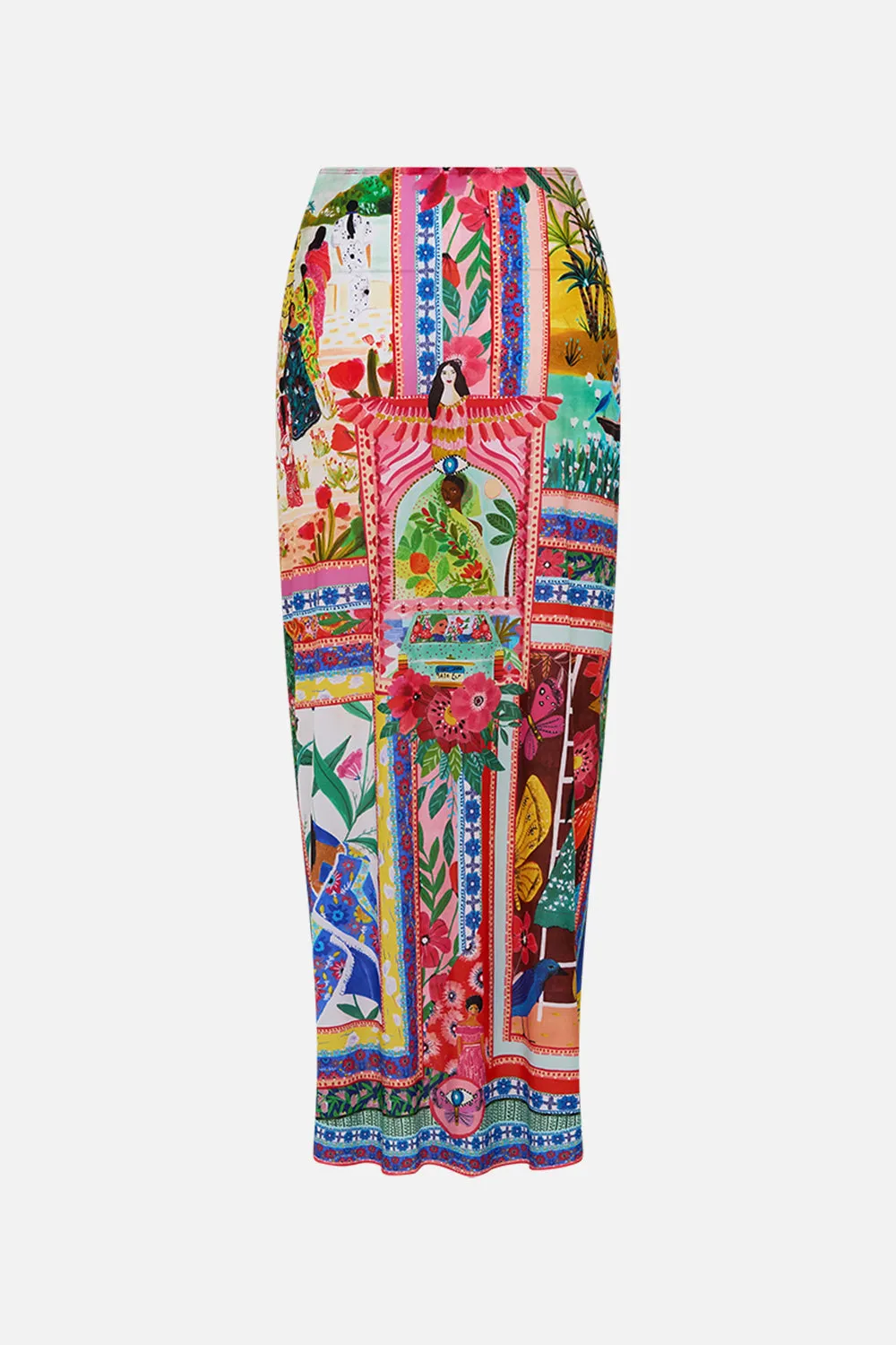 LAYERED LONG SARONG WITH FRONT TIE ROEQIYAS REALM