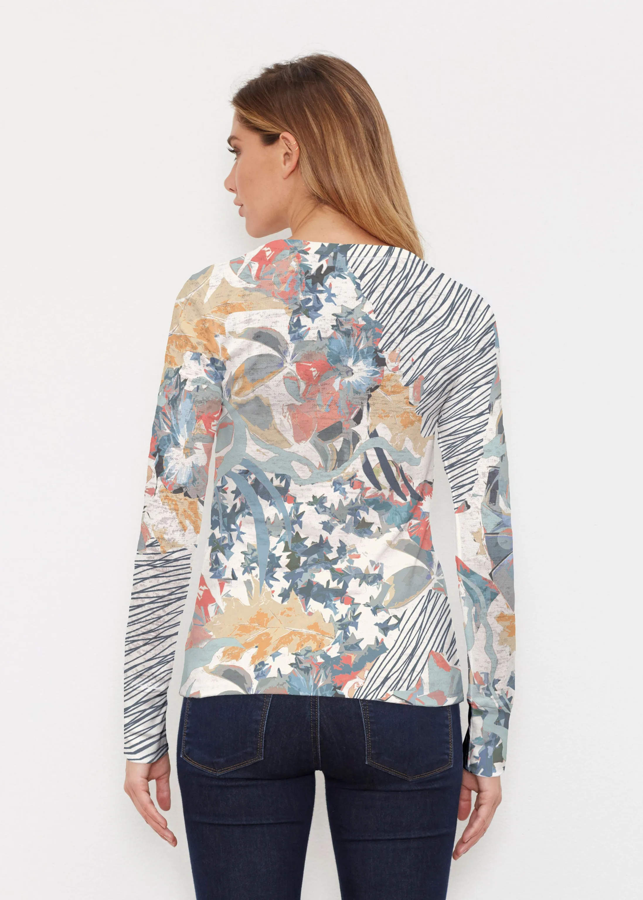 Maddy Sketch (8065) ~ Thermal Long Sleeve Crew Shirt