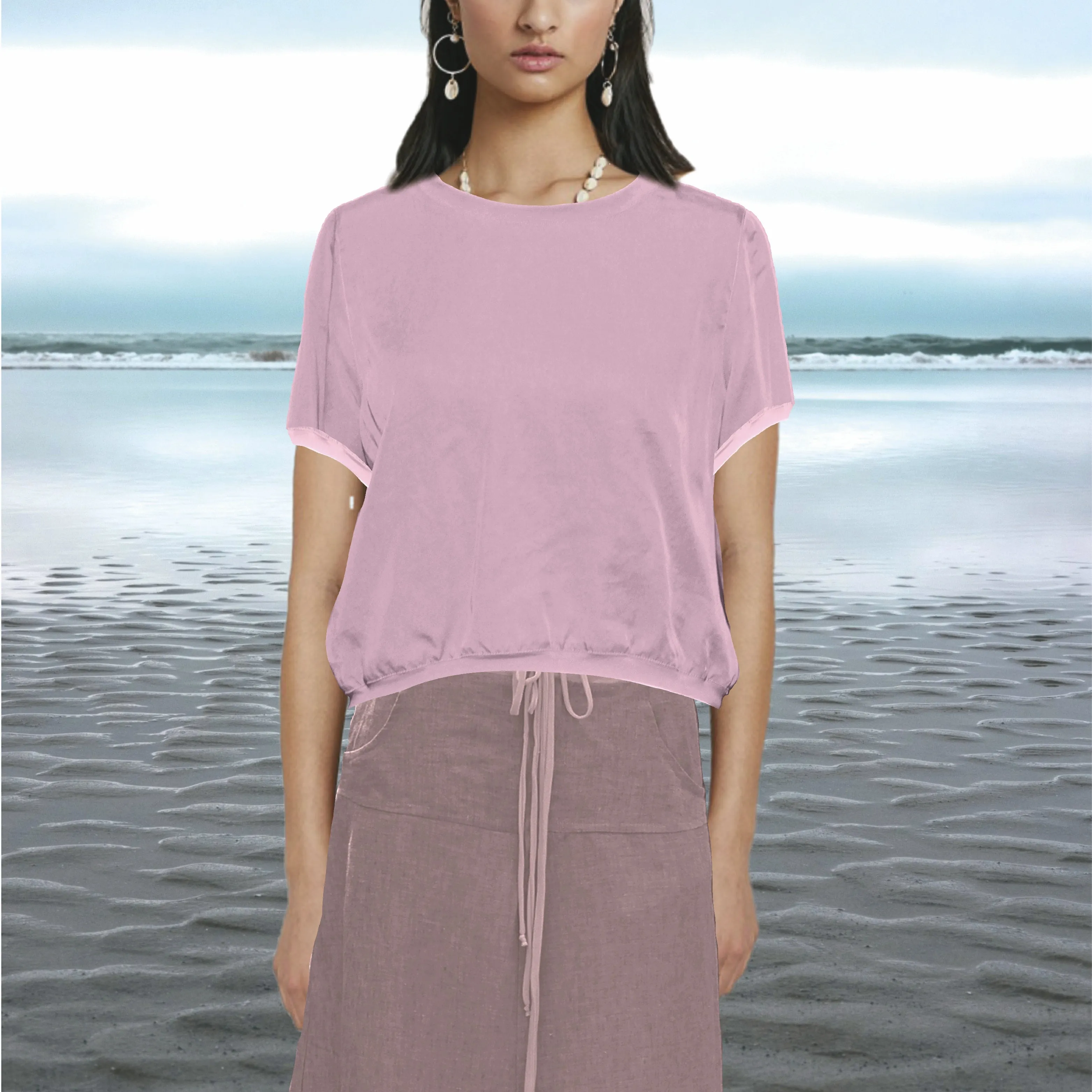 maxi rok in zomerlinnen / maxi  skirt in summer linen