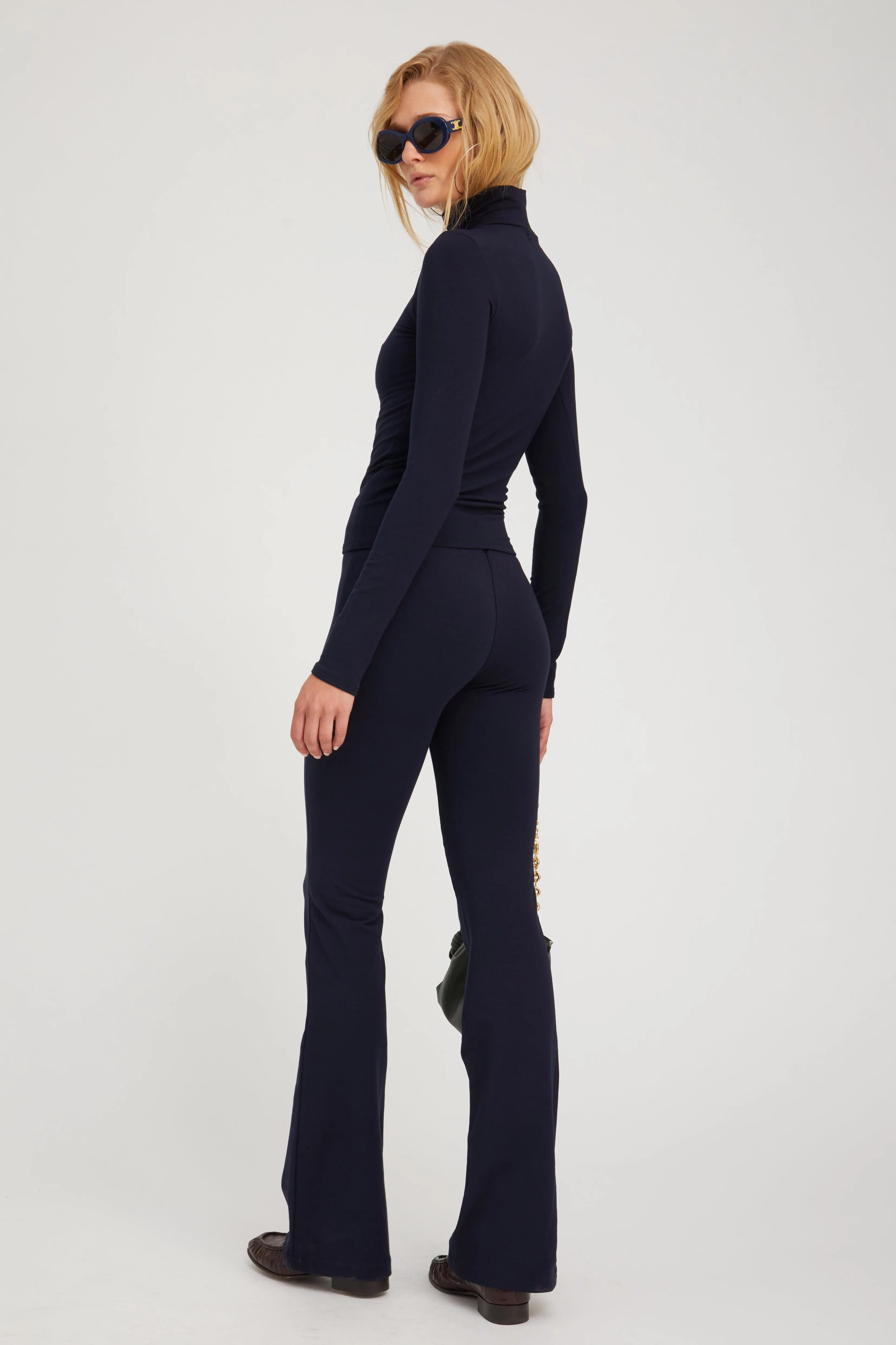 Navy City Long Sleeve Turtleneck