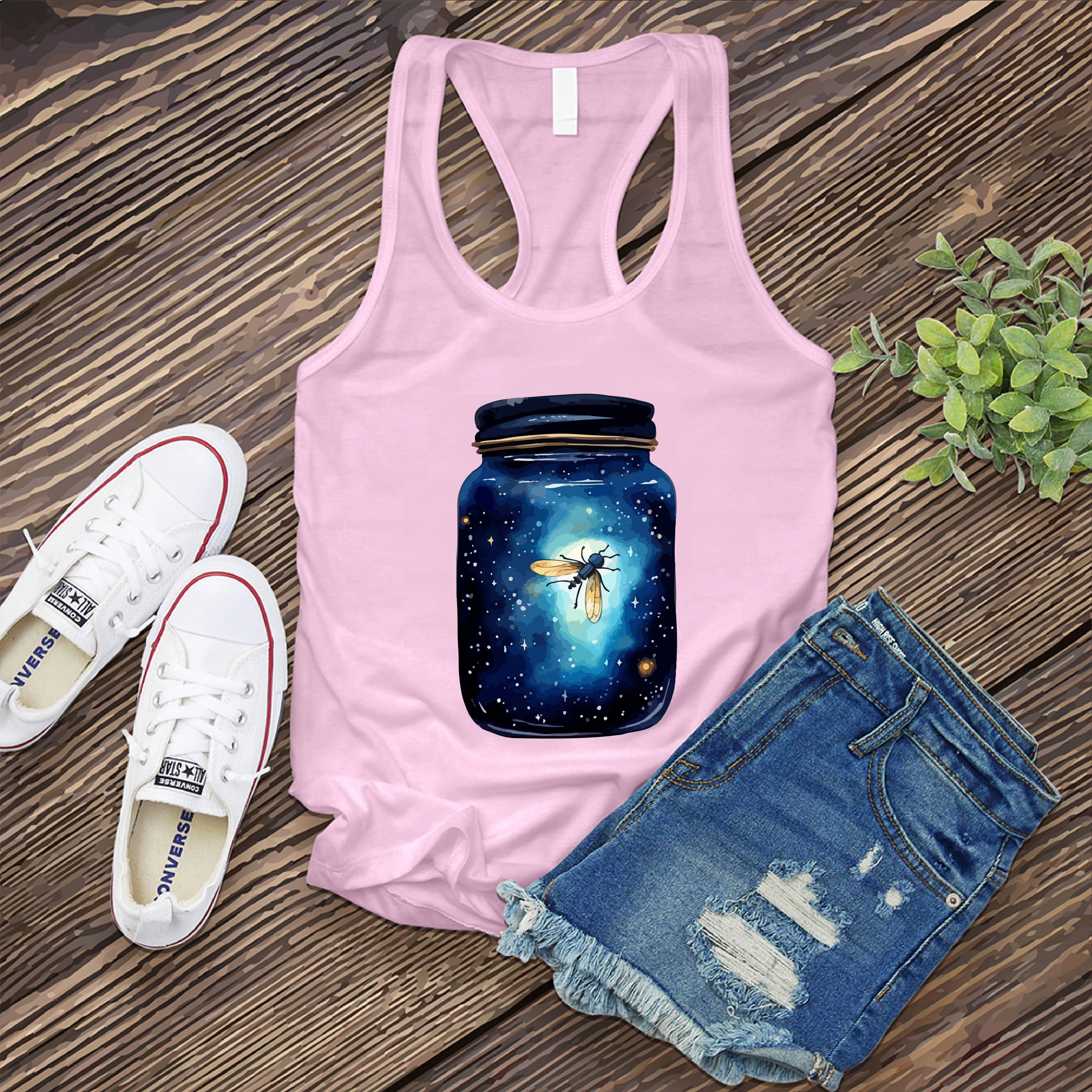 Navy Firefly Jar Women's Tank Top