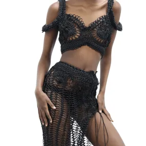Palmira High Slit Skirt