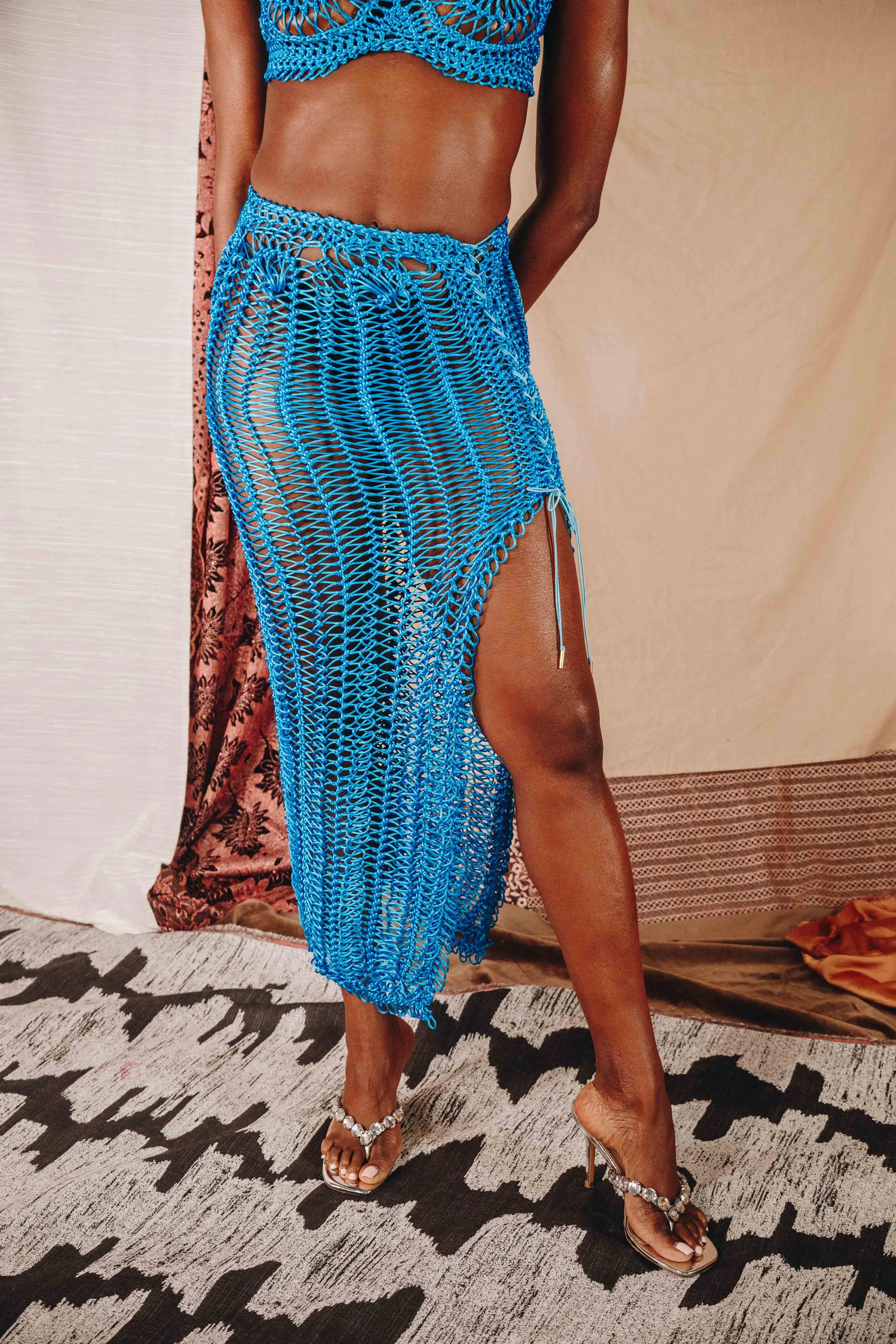 Palmira High Slit Skirt