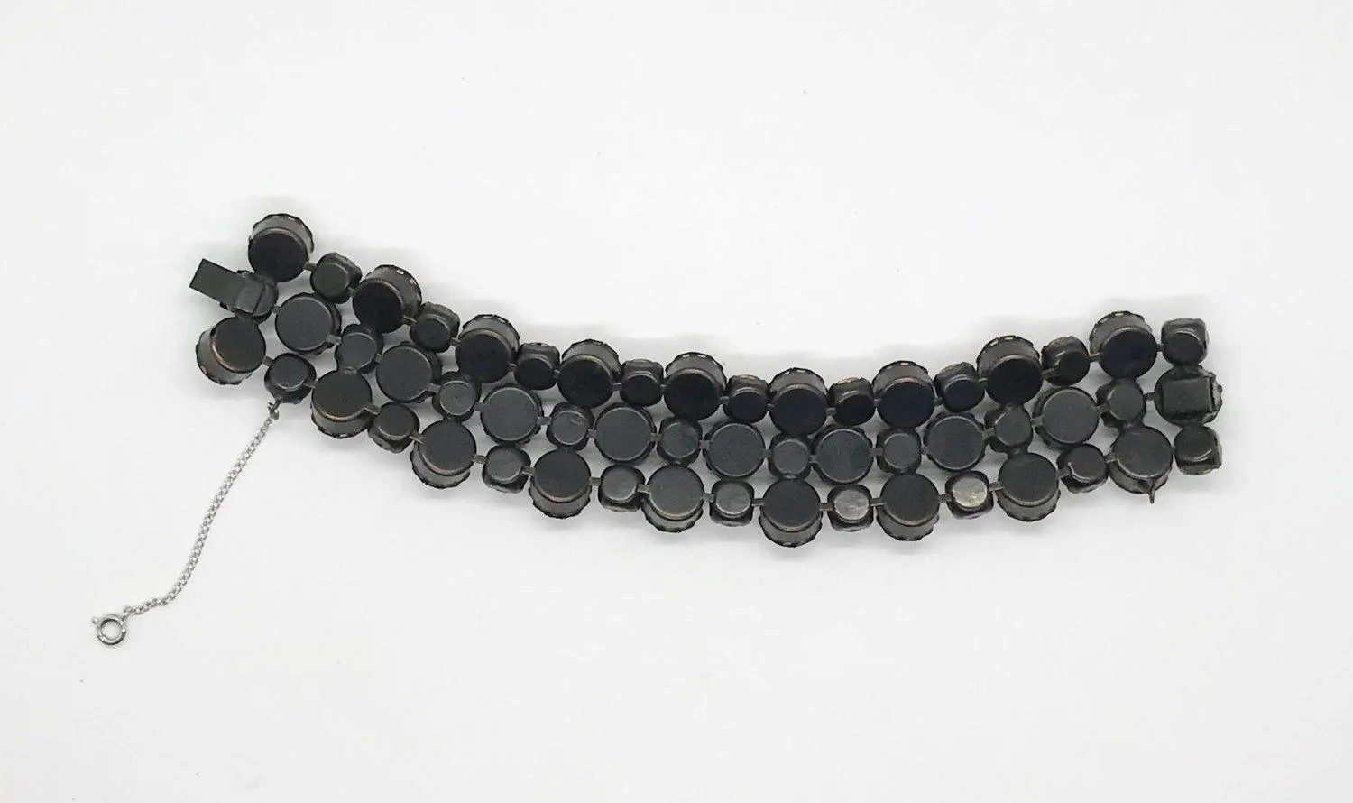 Pure Luxury: Unsigned Regency Root Beer Rhinestone Vintage Bracelet