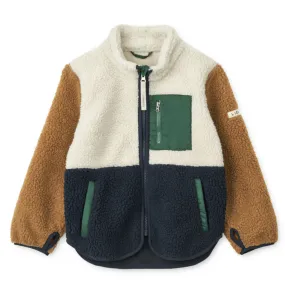 Sherpa Jacke "Nolan Pile Jacket Classic Navy Multi Mix"