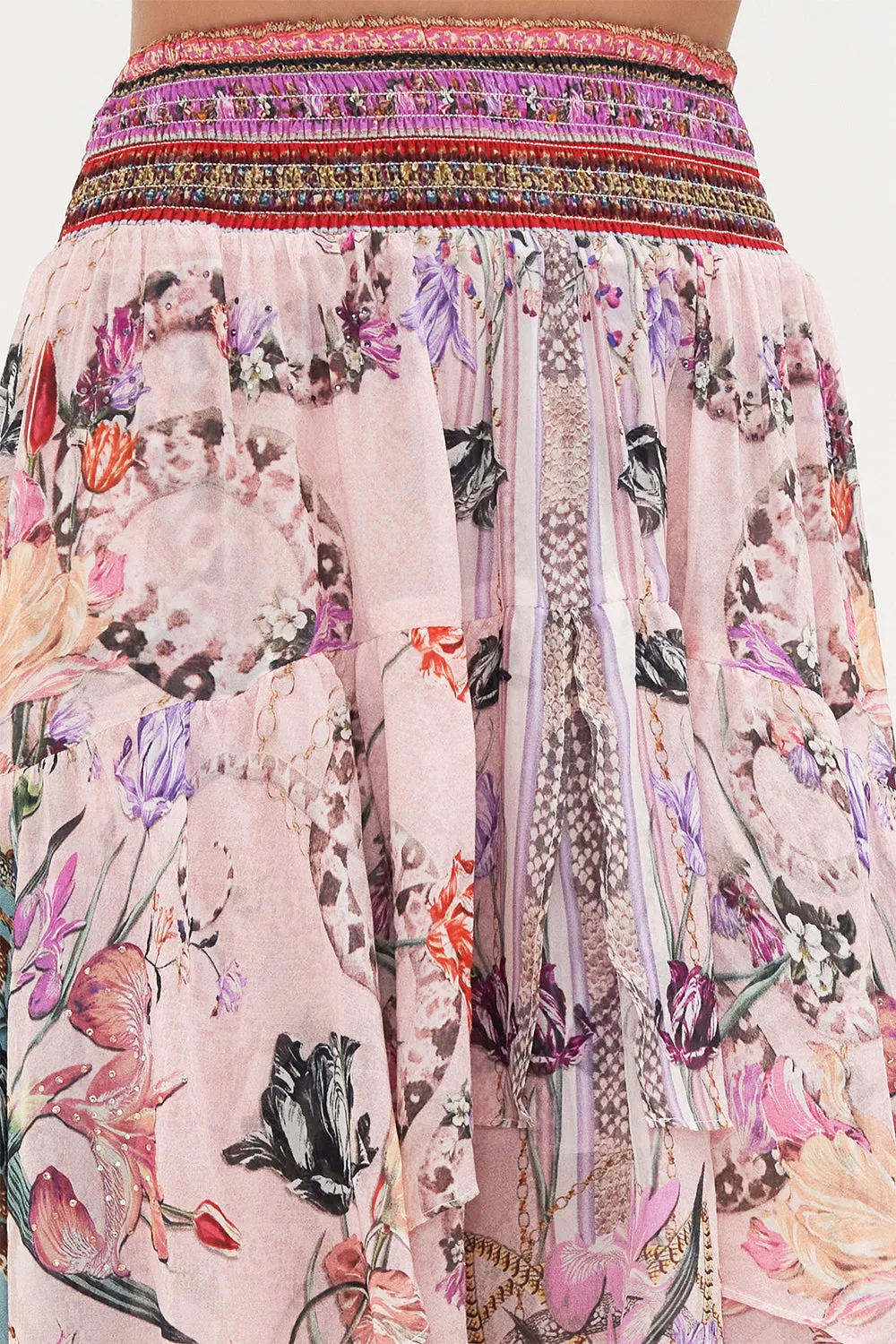 SKIRT WITH DOUBLE LAYER HEM MAD AS A SNAKE