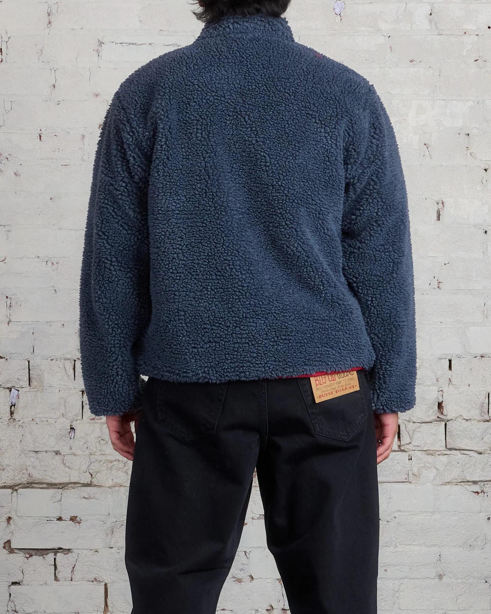 Stussy Sherpa Reversible Jacket Smoke