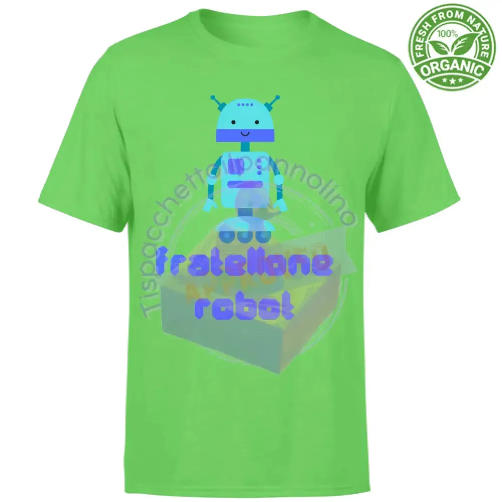 T-Shirt Bambino Organic fratellone robot t-shirt per il fratello grande