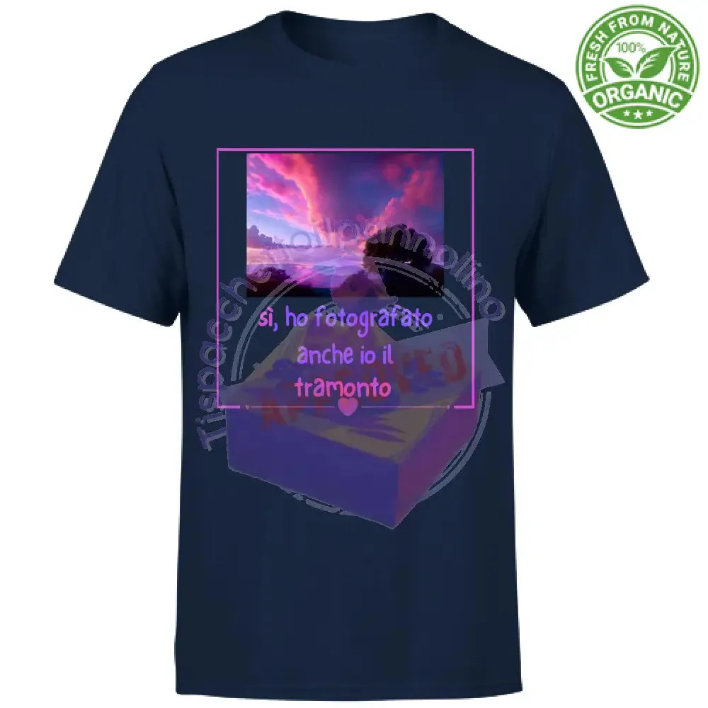 T-Shirt Unisex Organic tramonto love regalo innamorati