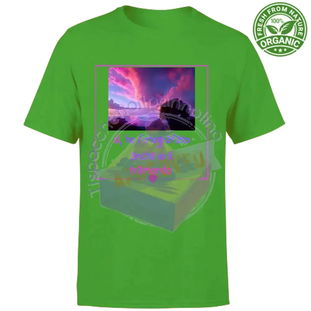 T-Shirt Unisex Organic tramonto love regalo innamorati