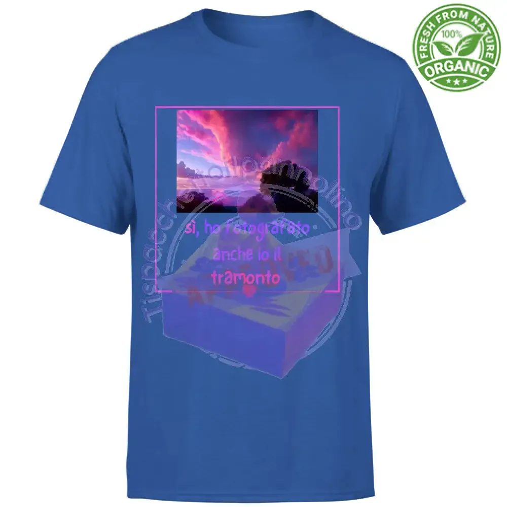 T-Shirt Unisex Organic tramonto love regalo innamorati