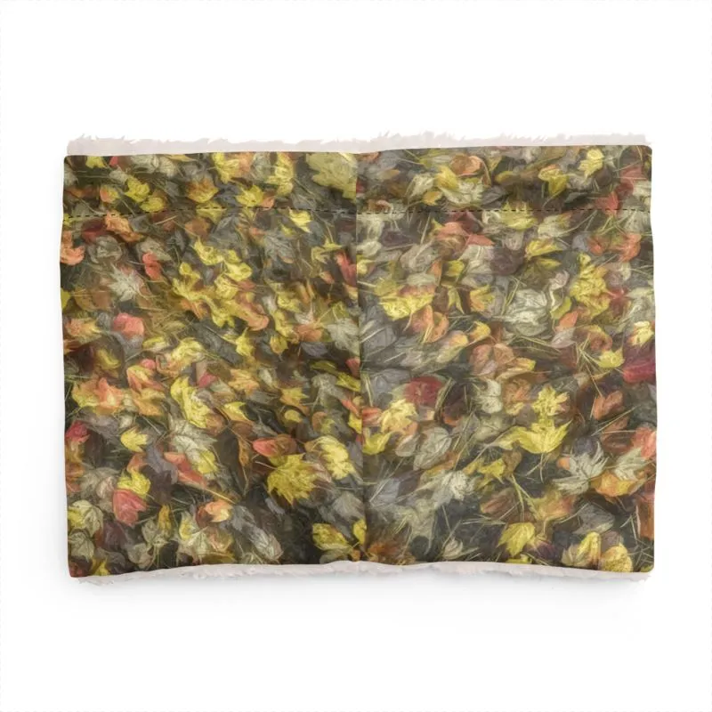 Van Gogh Leaves of Fall Sherpa Infinity Scarf
