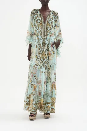 WIDE SLEEVE GATHERED DRESS ADIEU YESTERDAY